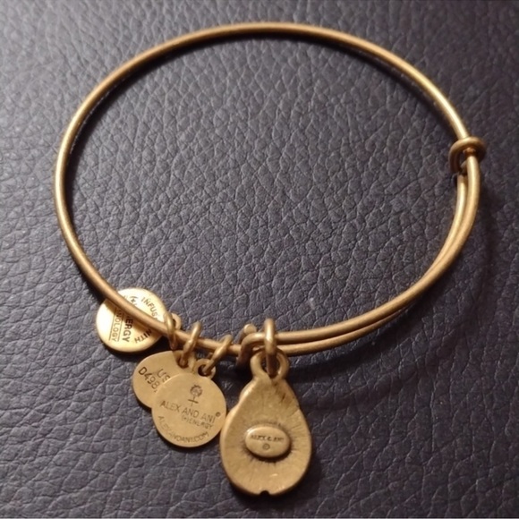 Alex and Ani Ladybug Charm Bracelet Rafaelian Gold Finish - Expands 2"- … - Picture 8 of 11